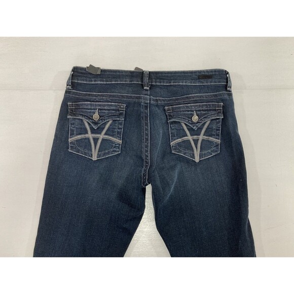 Kut From The Kloth Natalie Jeans 12 Blue Denim High Rise Bootcut Flap Pockets - Picture 4 of 14